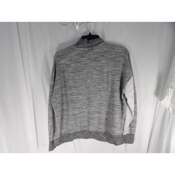 Victoria's Secret Pink Womens Gray White Long Sleeve Pullover Sweatshirt Size L - Picture 2 of 8